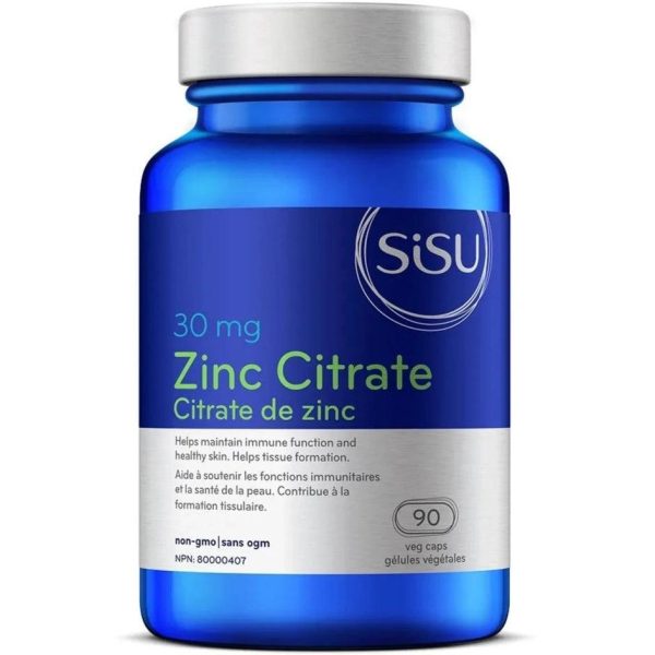 SiSU Zinc Citrate 30mg 90 Veggie Caps Supply