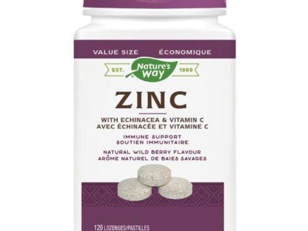 Nature s Way Zinc with Echinacea & Vitamin C 120 Lozenges For Discount