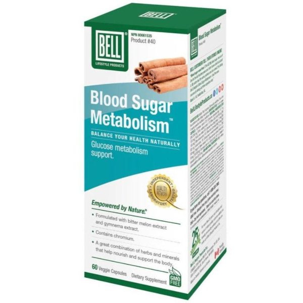 Bell Lifestyle Products Blood Sugar Metabolism 60 Veggie Capsules Sale