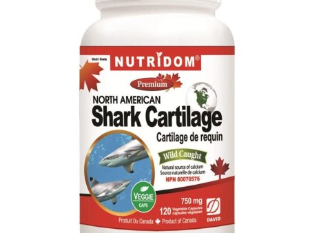 Nutridom North-American Shark Cartilage 750mg 120 Veggie Caps For Discount