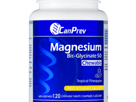 CanPrev Magnesium Bis-Glycinate 50 Tropical Pineapple 120 Chewable Tabs Online Sale